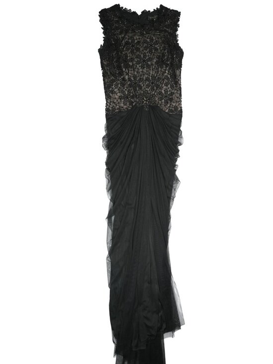 Tadashi Shoji Dresses & Skirts - Tadashi Shoji Floral Lace Sleeveless Gown in Black
